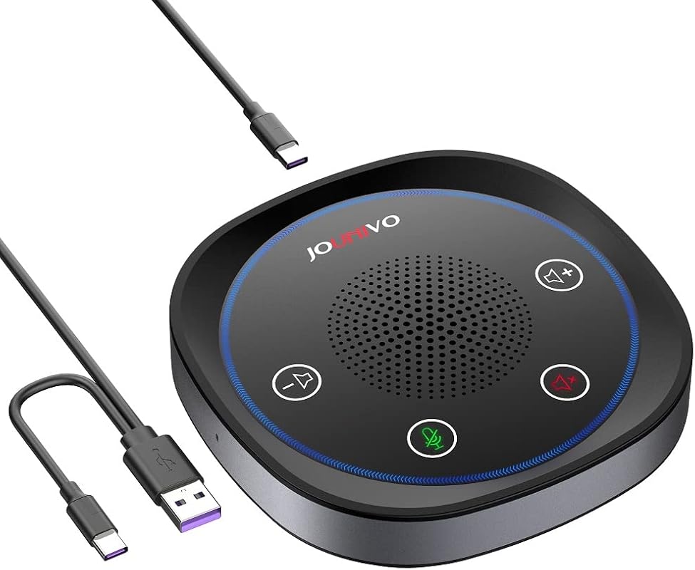 JOUNIVO Speakerphone Omnidirectional Computer Microphone Immersive